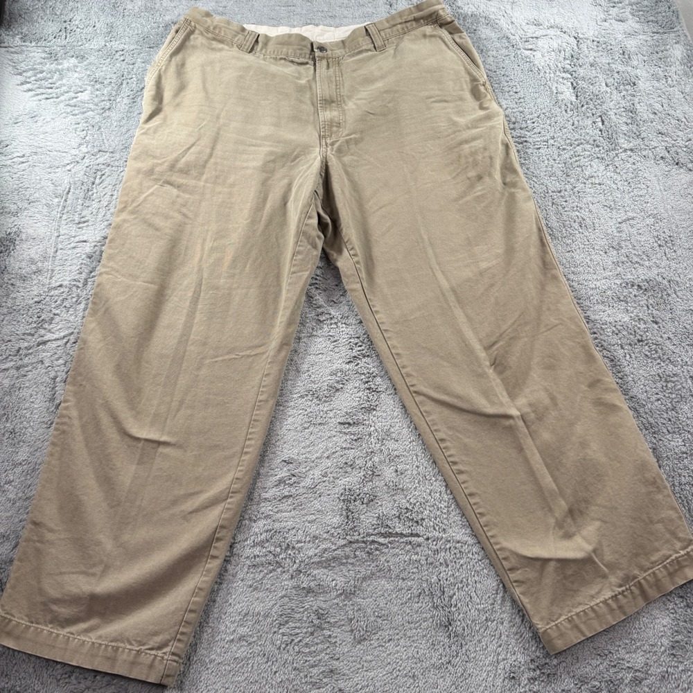 Columbia Mens Khaki Cotton Canvas Utility Work Pants 38x30 AM8142 Tan